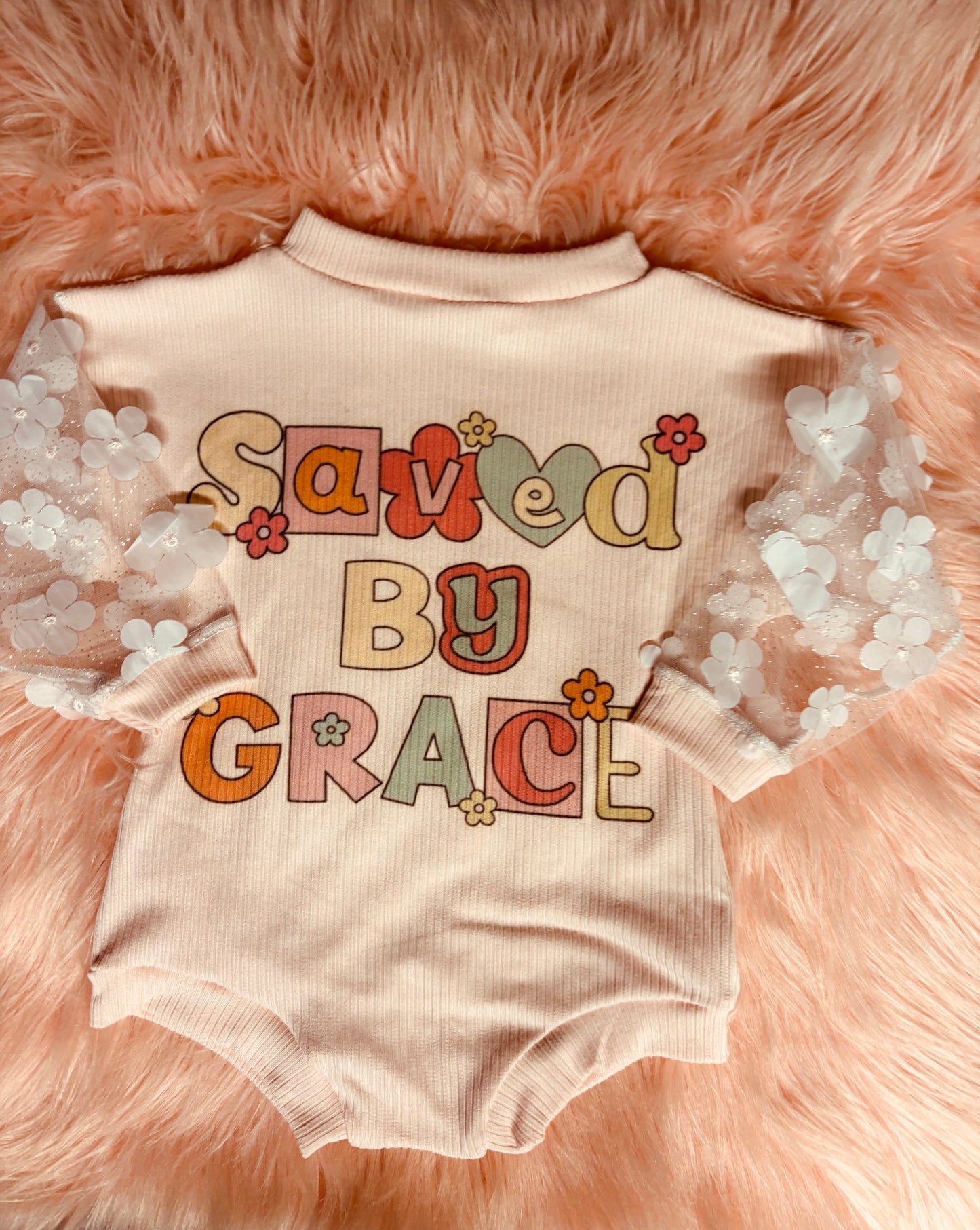 Saved by grace romper