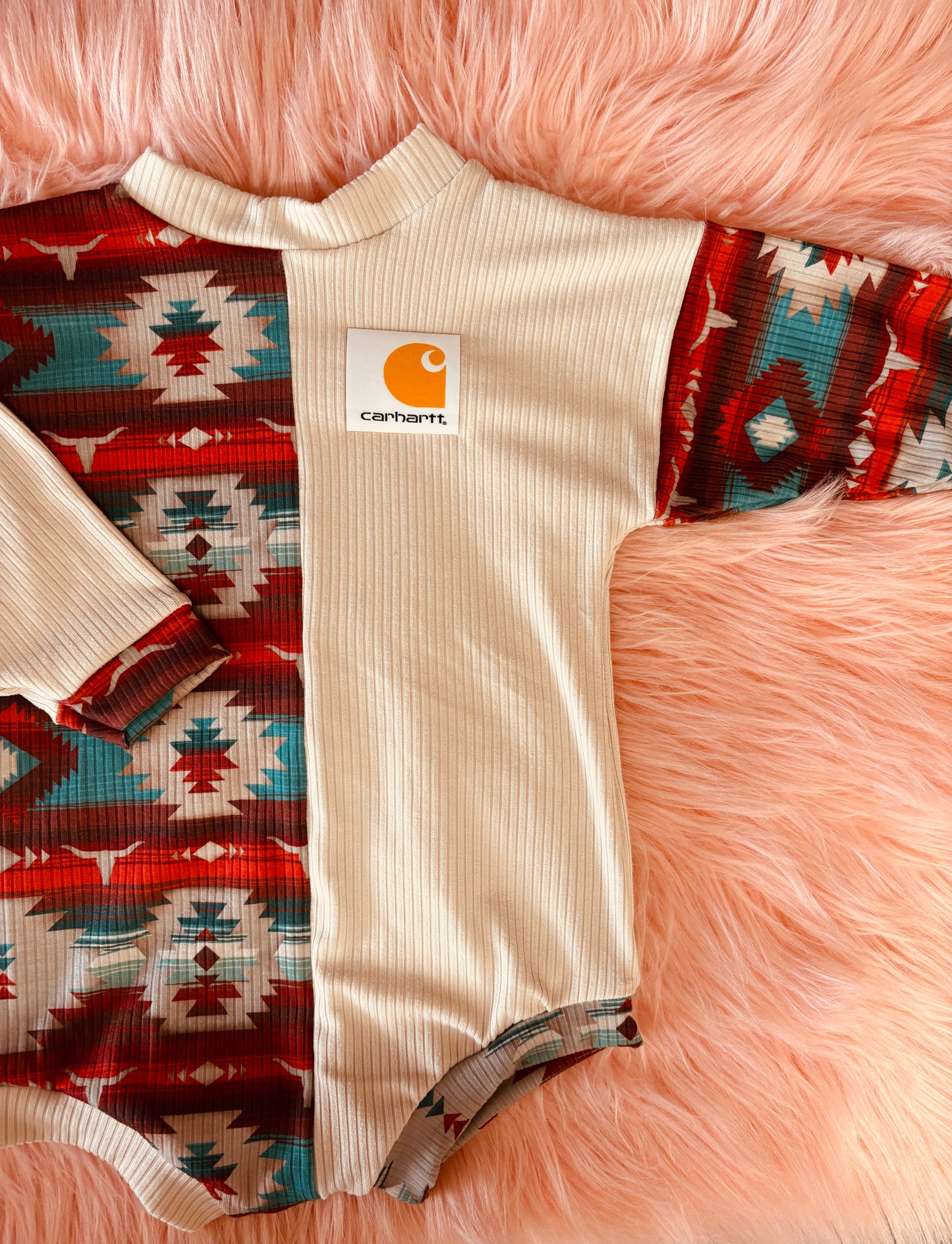 Patched carhartt romper