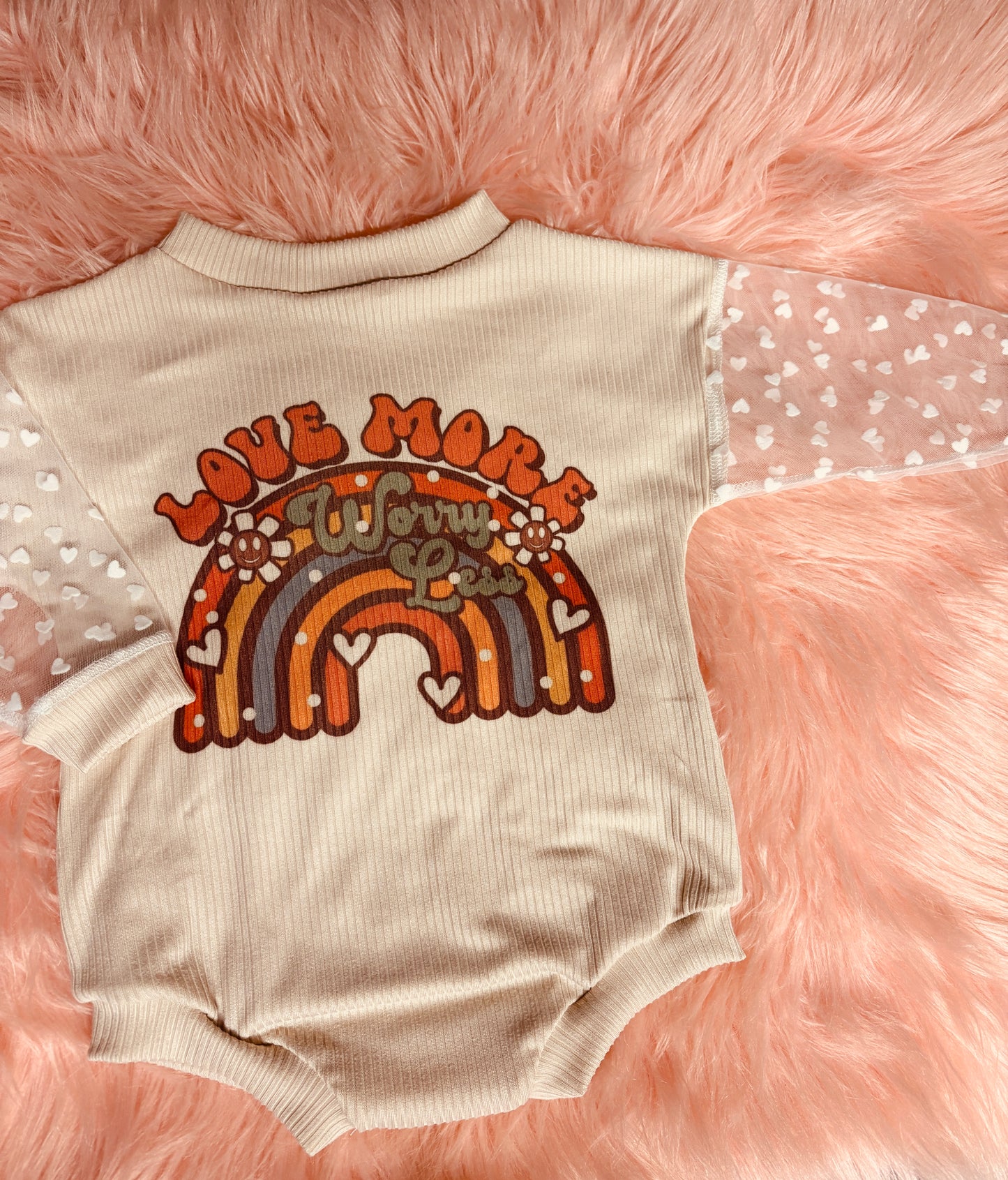 Love more worry less romper