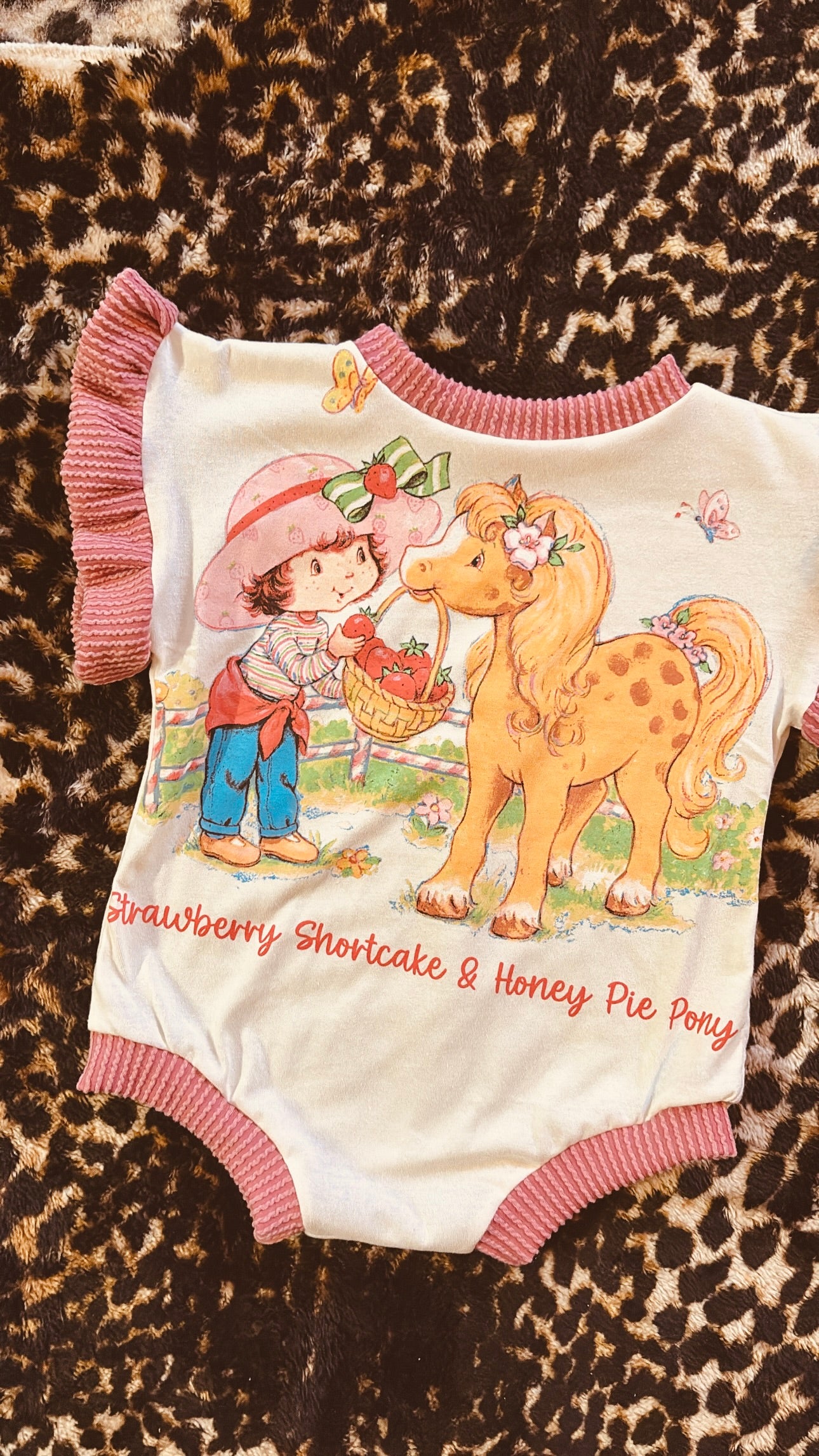 Strawberry shortcake romper