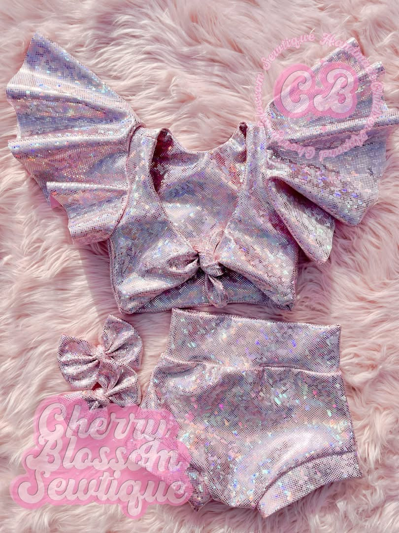 holographic baby pink