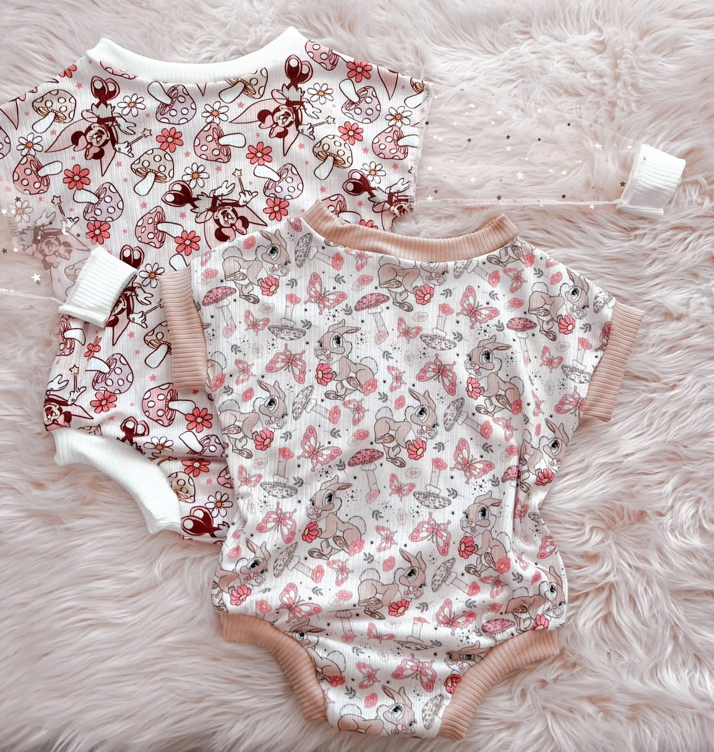 16$ Mystery sweater rompers! (Mention mesh sleeve or short sleeve in notes)