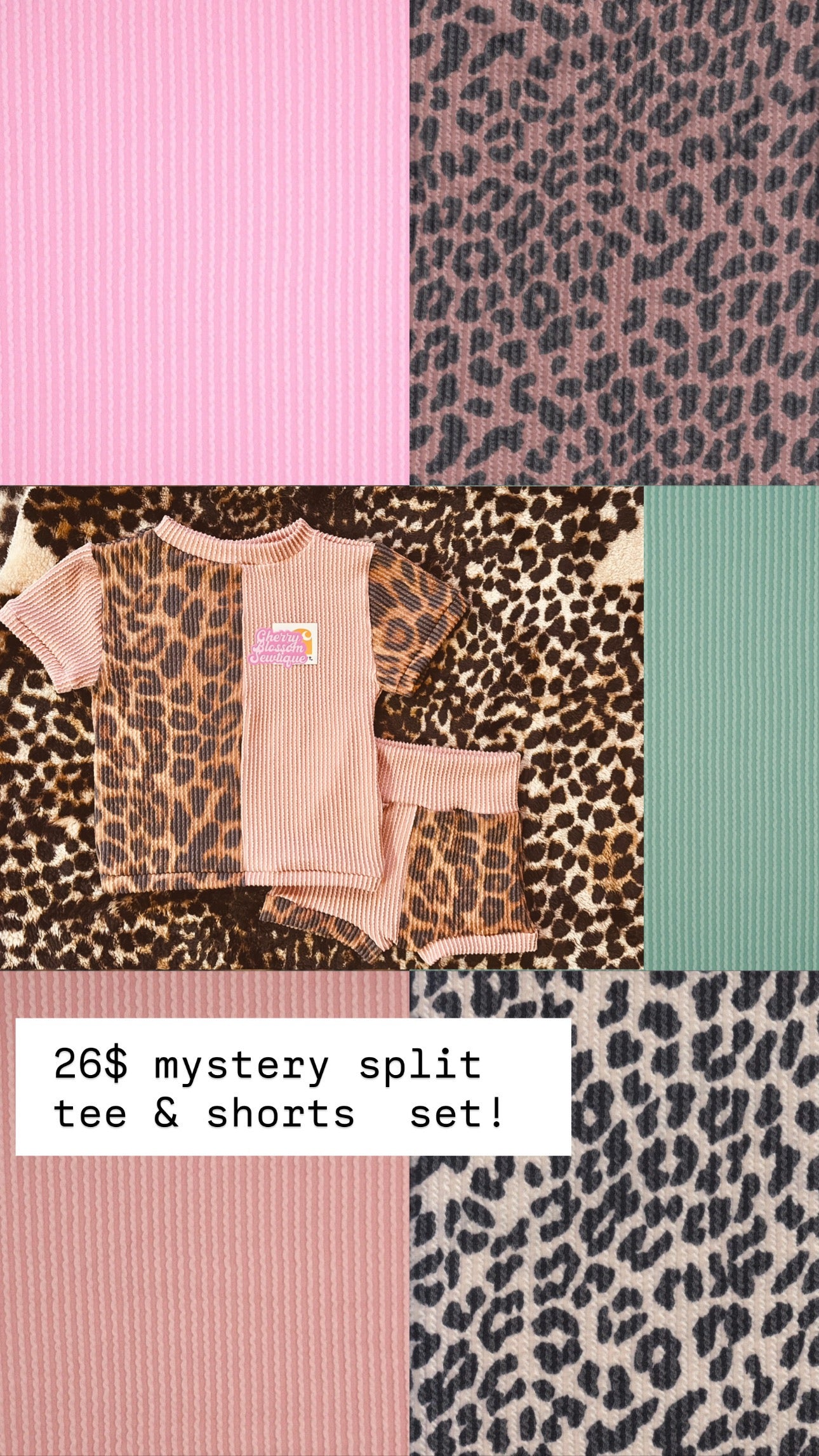 26$ mystery tee  & shorts set