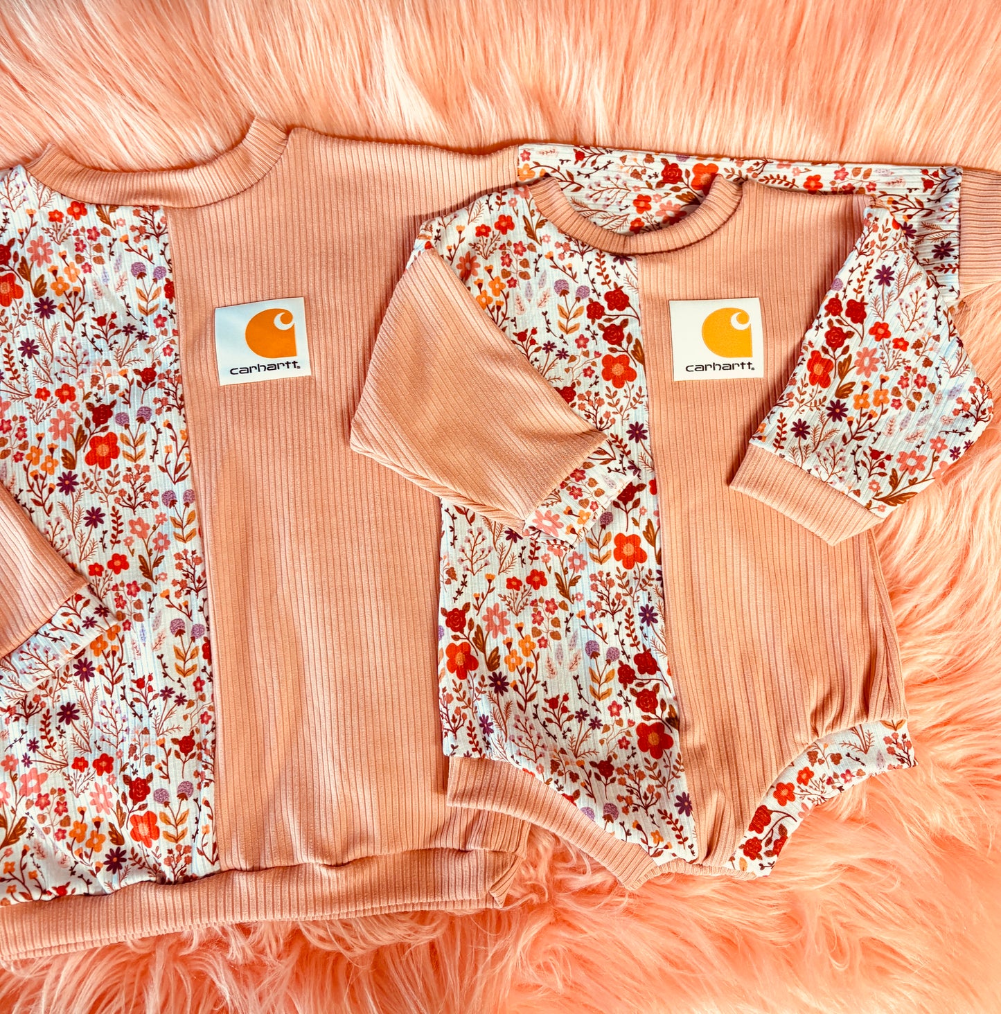 Patched carhartt romper