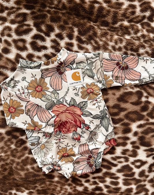 Vintage floral romper