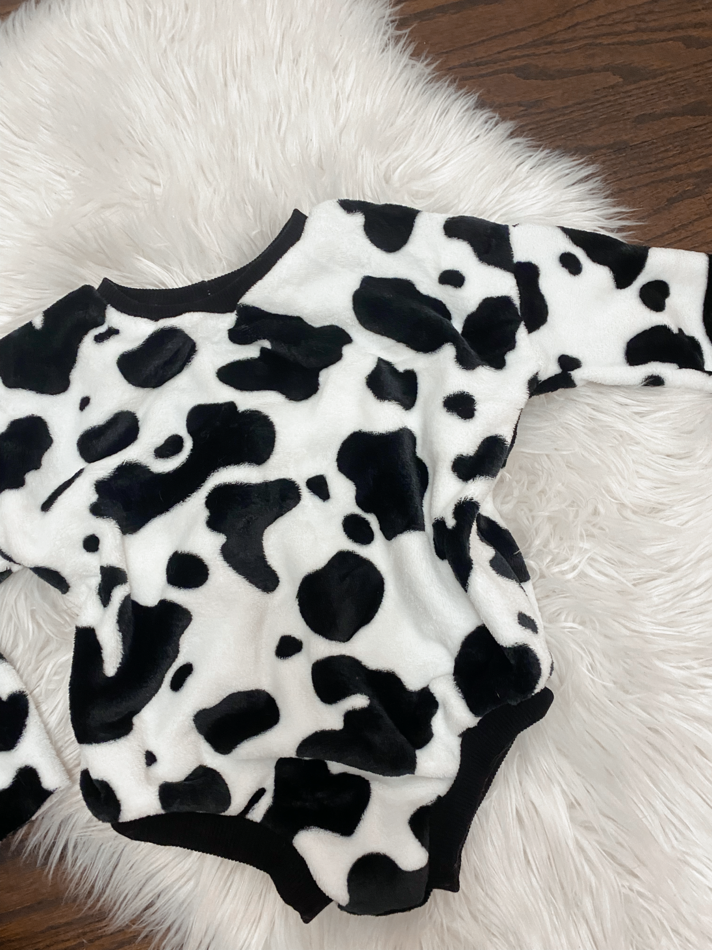 Cozy cow romper