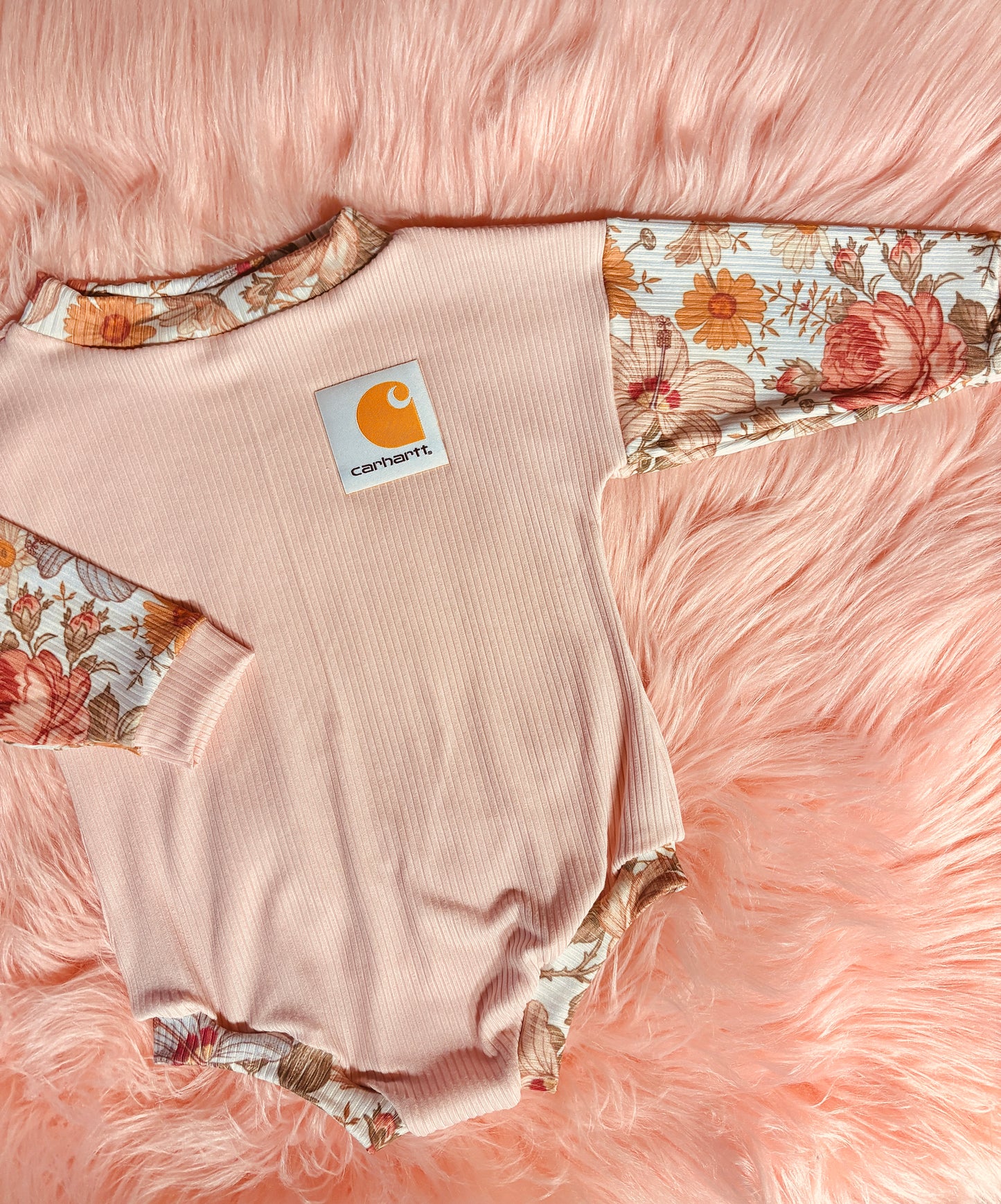 Floral carhartt romper