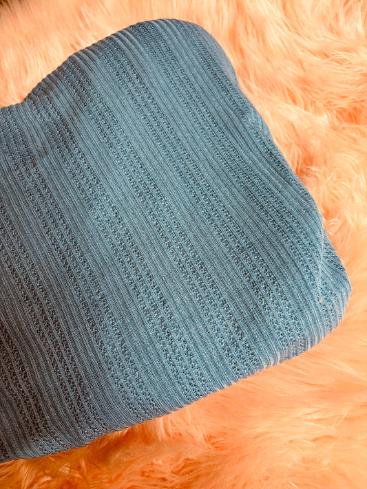 Blue ribbed