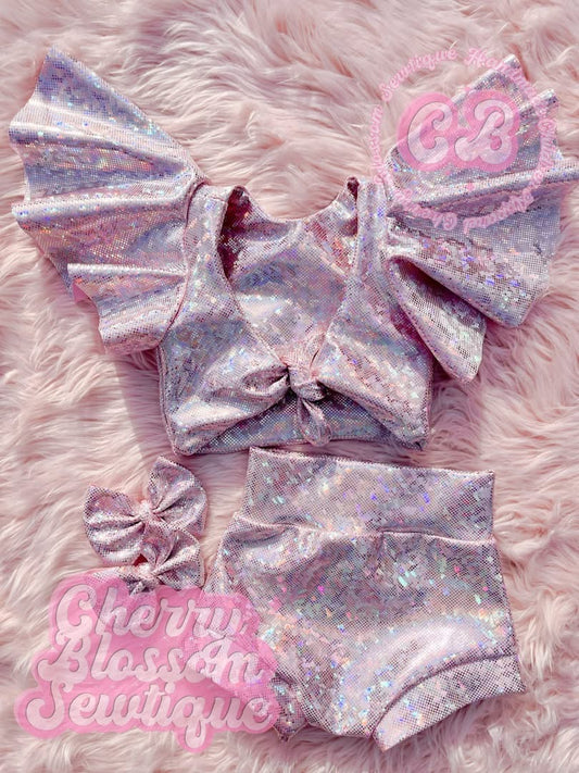 holographic baby pink