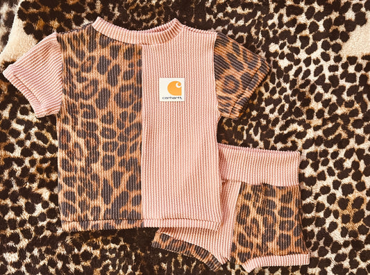 Dusty Rose & leopard
