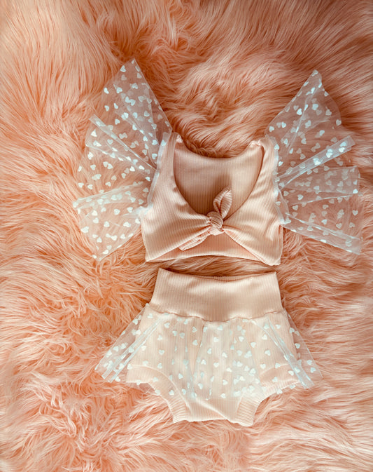 Pink hearts set