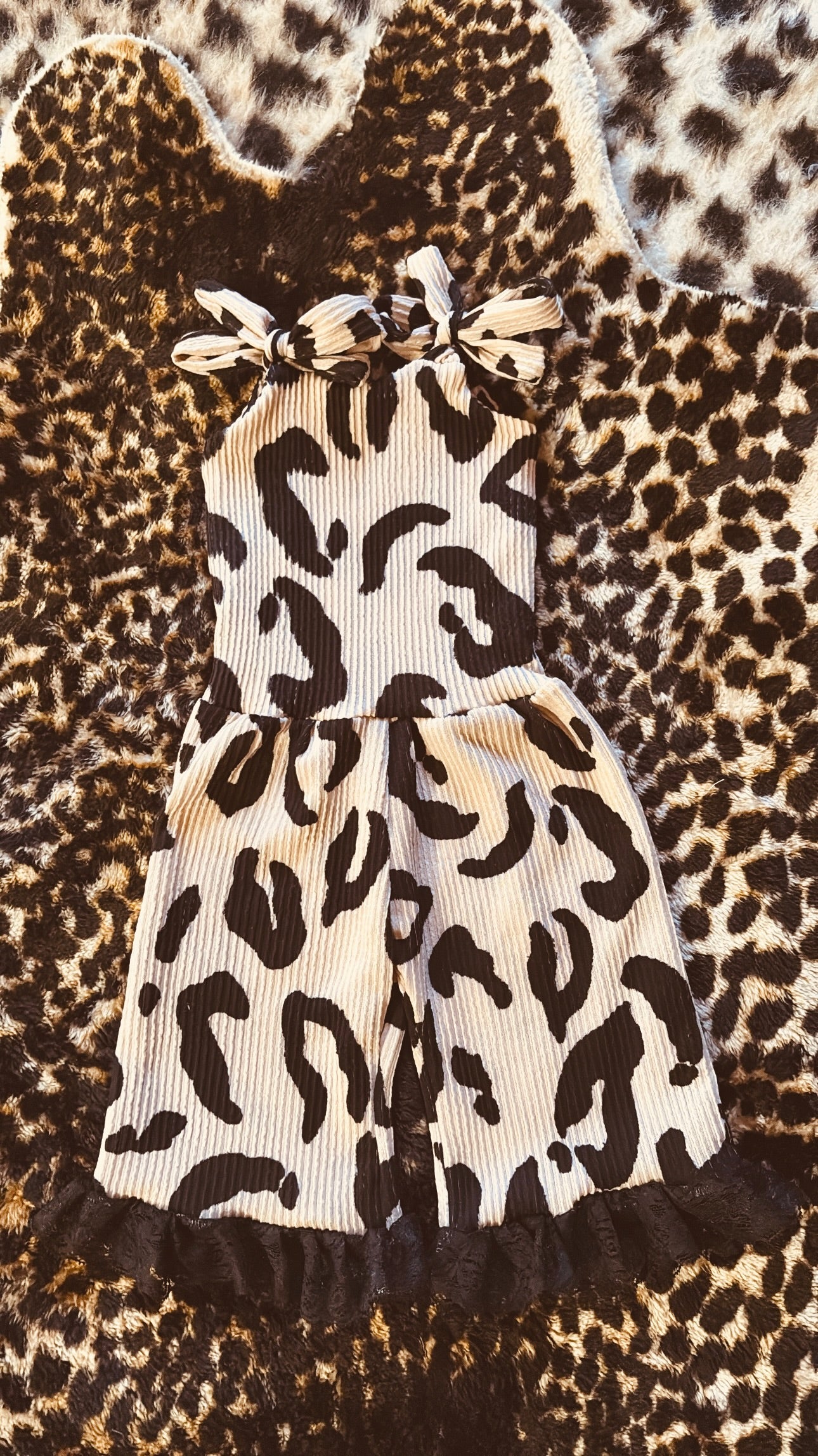 Ivory &  black leopard