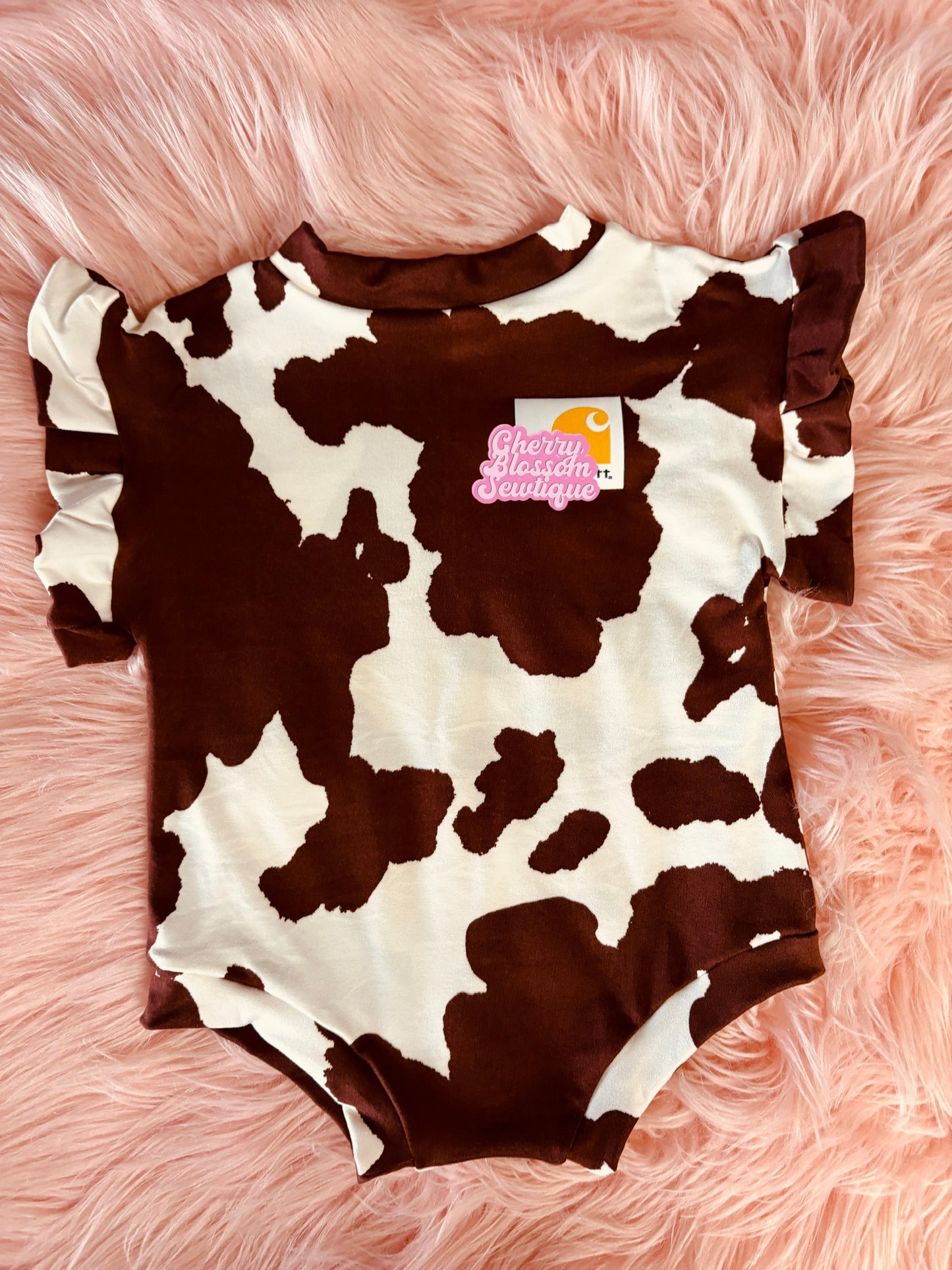 Cow carhartt romper