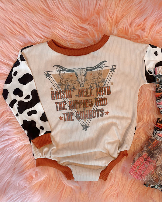 Cowboy sweater romper
