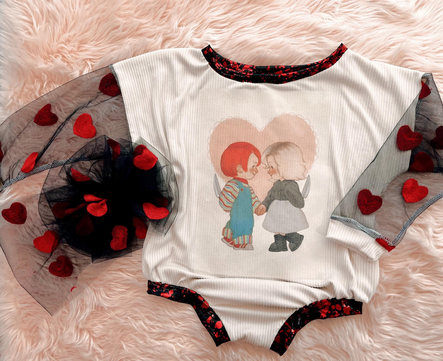 Chucky and tiffany sweater romper