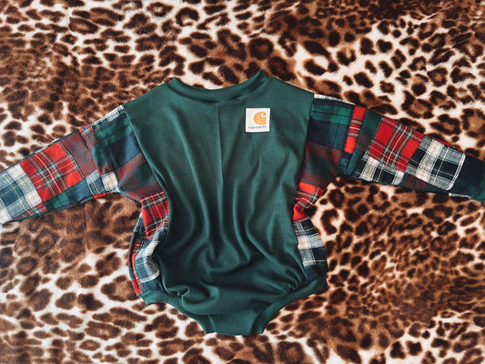 Flannel carhartt romper