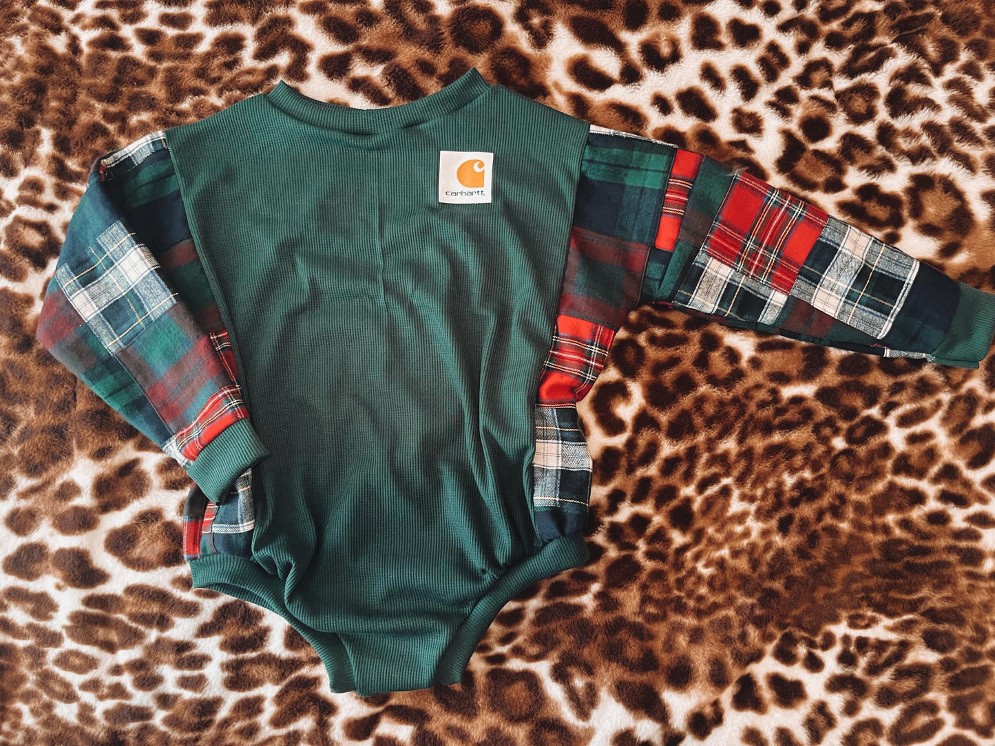 Flannel carhartt romper