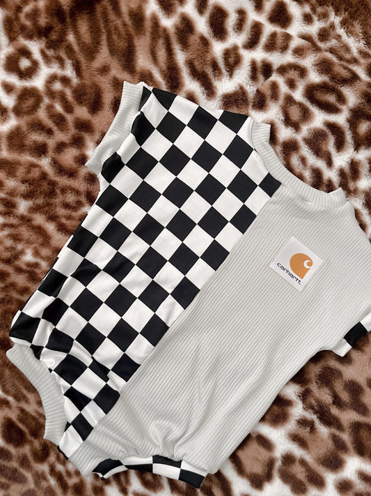 Patched carhartt romper
