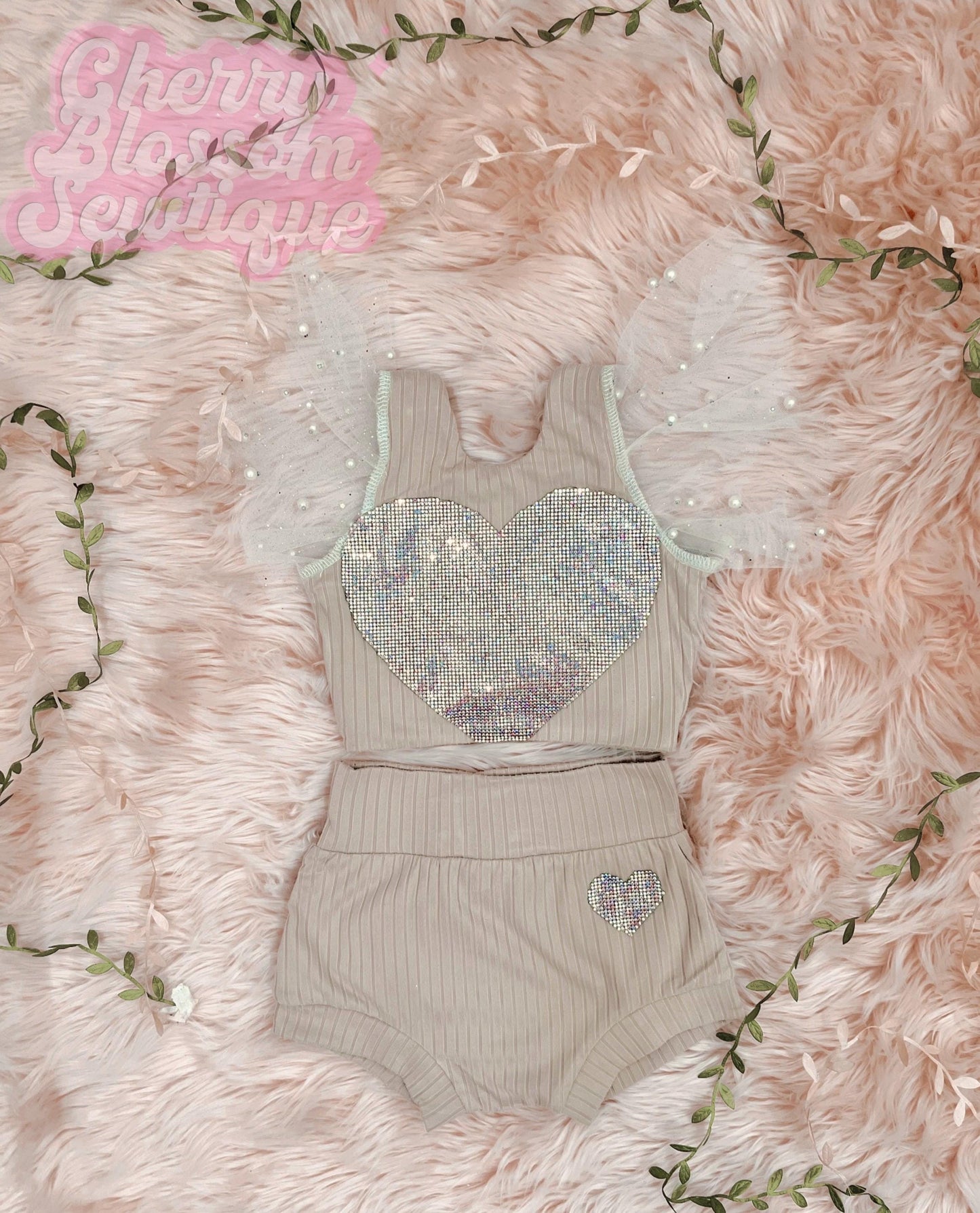 Rhinestone heart set