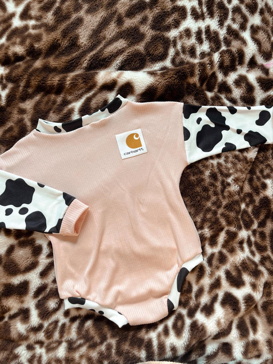 Patched carhartt romper